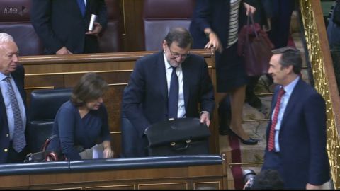 Finaliza la segunda sesi&oacute;n del debate de investidura de Mariano Rajoy