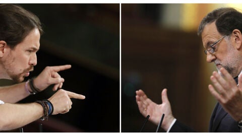 Pablo Iglesias y Mariano Rajoy