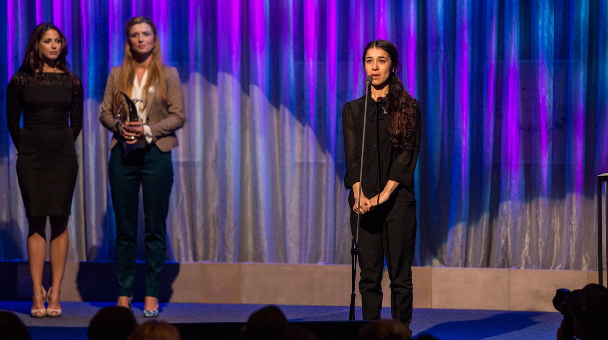 Las activistas yazidíes Nadia Murad y Lamiya Aji Bashar ganan el Premio Sájarov Las activistas yazidíes Nadia Murad y Lamiya Aji Bashar ganan el Premio Sájarov