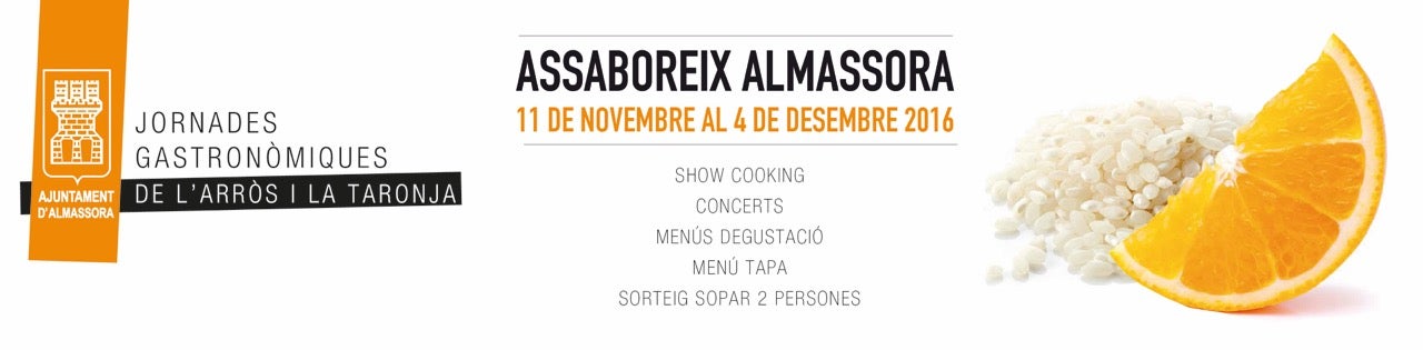El arroz y la naranja protagonistas en Almassora hasta el 4 de diciembre El arroz y la naranja protagonistas en Almassora hasta el 4 de diciembre