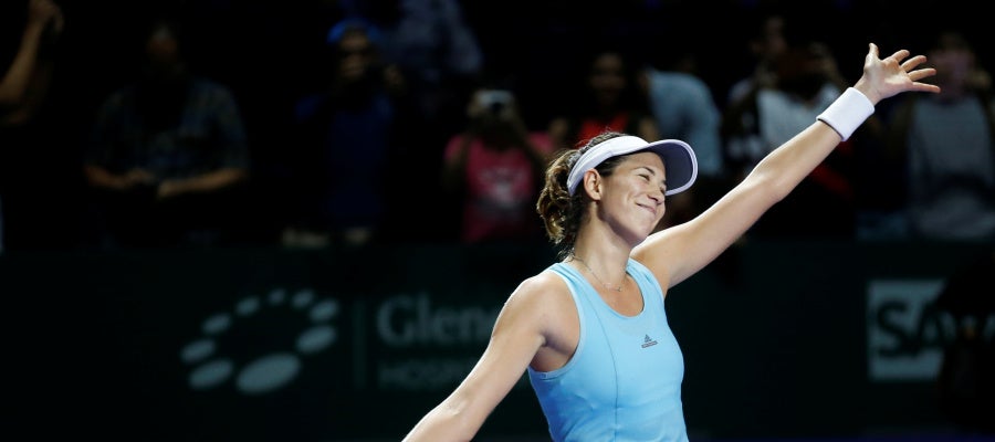Garbiñe Muguruza se despide del Masters de Singapur Garbiñe Muguruza se despide del Masters de Singapur