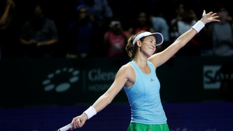 Garbi&ntilde;e Muguruza se despide del Masters de Singapur