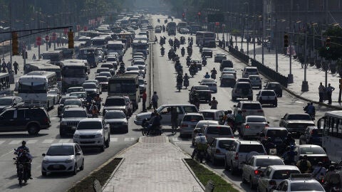 Las principales calles registraron menos tr&aacute;fico