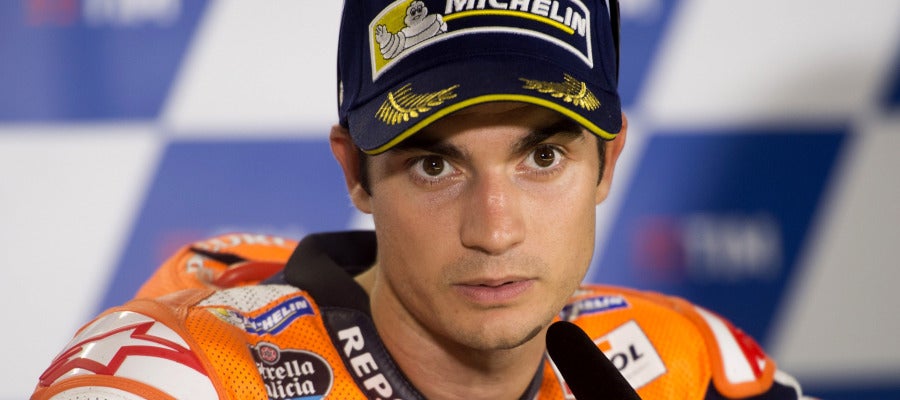 Dani Pedrosa, durante una rueda de prensa Dani Pedrosa, durante una rueda de prensa
