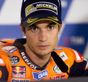 Dani Pedrosa, durante una rueda de prensa Dani Pedrosa, durante una rueda de prensa