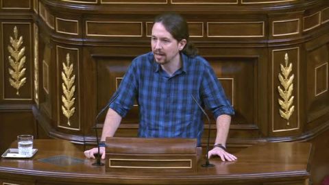 Pablo Iglesias en el Congreso de los Diputados