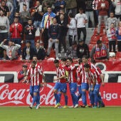 El Sporting celebra un gol