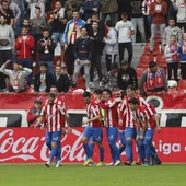 El Sporting celebra un gol El Sporting celebra un gol