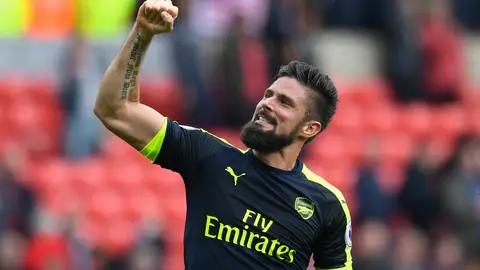 Giroud celebra un gol Giroud celebra un gol