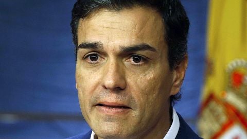 Pedro S&aacute;nchez durante su comparecencia