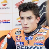 Marc Márquez, pensativo durante el GP de Malasia