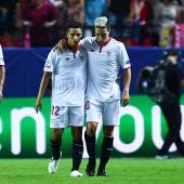 Nasri celebra un gol ante el Lyon en Champions