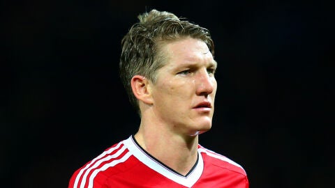 Schweinsteiger, en un partido con el Manchester United