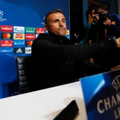 Luis Enrique, en rueda de prensa en Manchester Luis Enrique, en rueda de prensa en Manchester