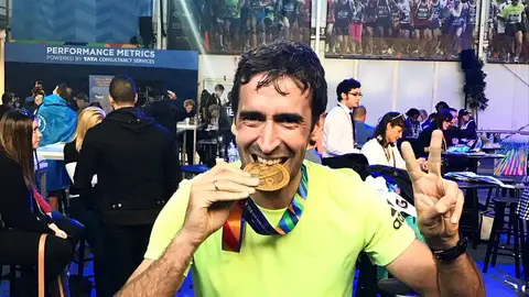 Raúl, tras la maratón de Nueva York Raúl, tras la maratón de Nueva York