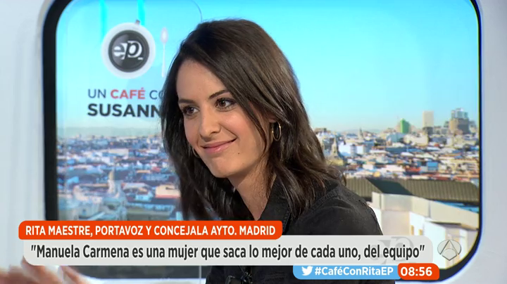 Rita Maestre: "Una fuerza joven como Podemos no debe obsesionarse con una fuerza en decadencia como el PSOE" Rita Maestre: "Una fuerza joven como Podemos no debe obsesionarse con una fuerza en decadencia como el PSOE"