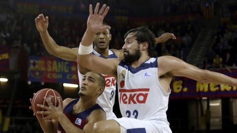  Stefan Peno con Randolh y Sergio Llull.