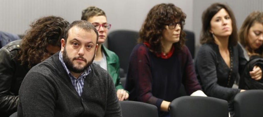 Guillermo Zapata durante el juicio Guillermo Zapata durante el juicio