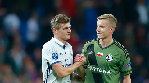 Toni Kroos, en el partido ante el Legia Varsovia Toni Kroos, en el partido ante el Legia Varsovia
