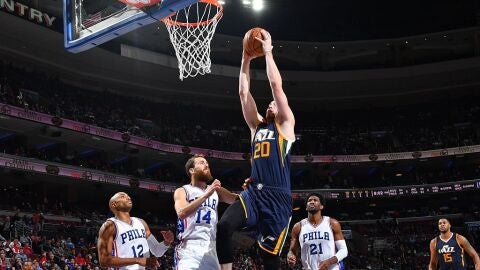 Los Sixers de Sergio Rodr&iacute;guez no pudieron parar a Gordon Hayward y los Jazz