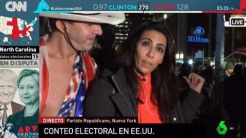 Inc&oacute;modo momento de Ana Pastor en un directo de 'Al Rojo Vivo'
