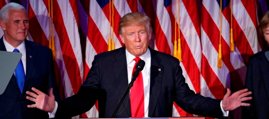 Donald Trump ante los medios Donald Trump ante los medios