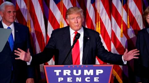 Donald Trump ante los medios