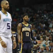Paul George, en un partido de los Pacers Paul George, en un partido de los Pacers