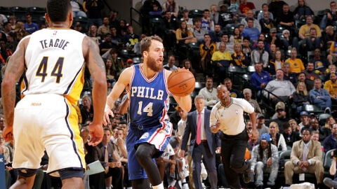 Sergio Rodr&iacute;guez, en acci&oacute;n ante Indiana Pacers