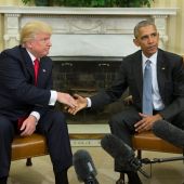 Trump y Obama en la Casa Blanca