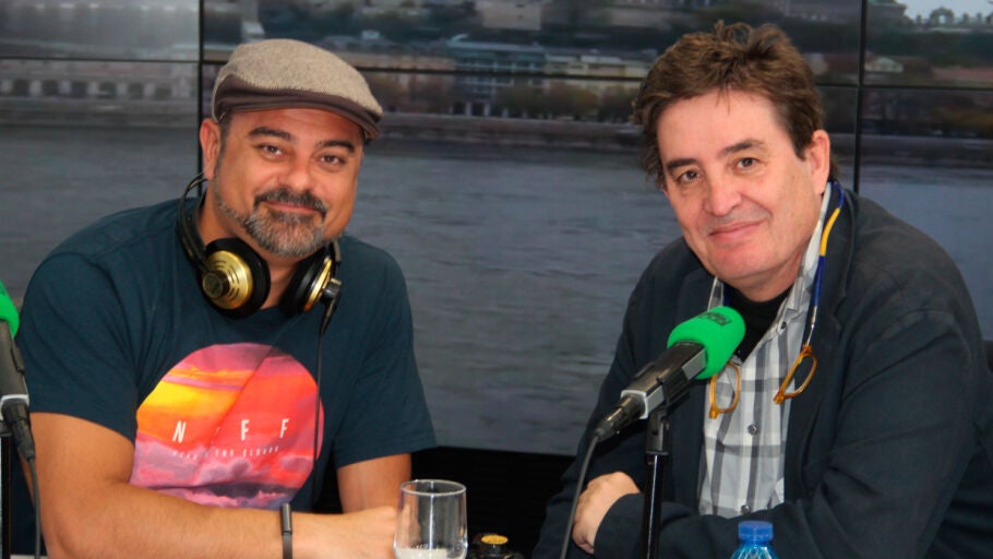 Nach y Luis Garc&iacute;a Montero durante una entrevista en Onda Cero