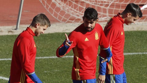 Diego Costa, en Las Rozas
