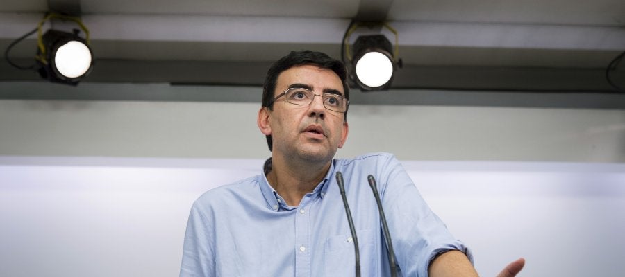 Mario Jiménez, portavoz de la gestora del PSOE Mario Jiménez, portavoz de la gestora del PSOE