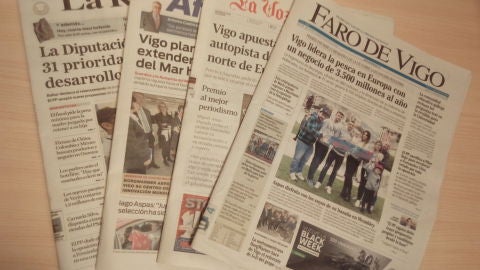portadas de peri&oacute;dicos de Vigo 
