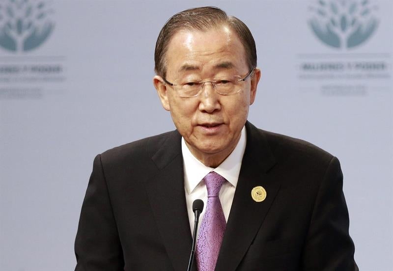 Ban Ki-moon: "Si no se actúa ahora, la temperatura subirá casi 4 grados" Ban Ki-moon: "Si no se actúa ahora, la temperatura subirá casi 4 grados"