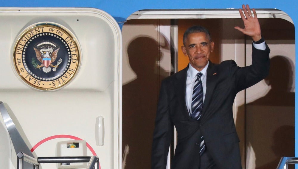 Barack Obama llega a Alemania