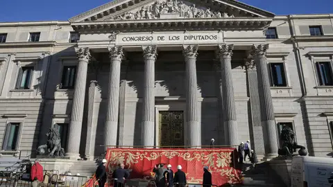 El Congreso preparándose para la apertura de la legislatura El Congreso preparándose para la apertura de la legislatura