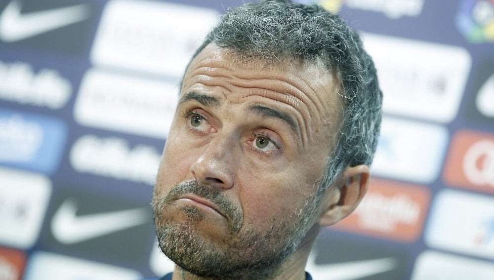 Luis Enrique, en rueda de prensa