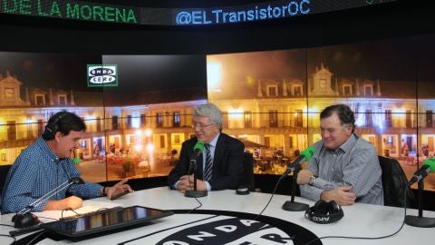 De la Morena con Camacho y Cerezo.