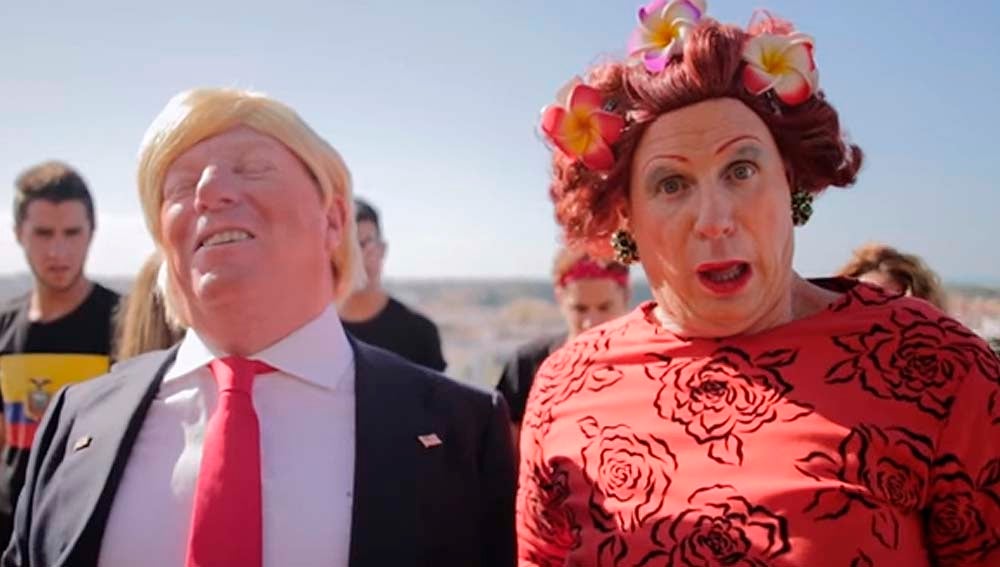Así parodian Los Morancos a Donald Tump en su último videoclip Así parodian Los Morancos a Donald Tump en su último videoclip