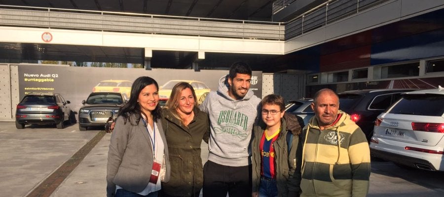 Luis Suárez junto a Imad Luis Suárez junto a Imad