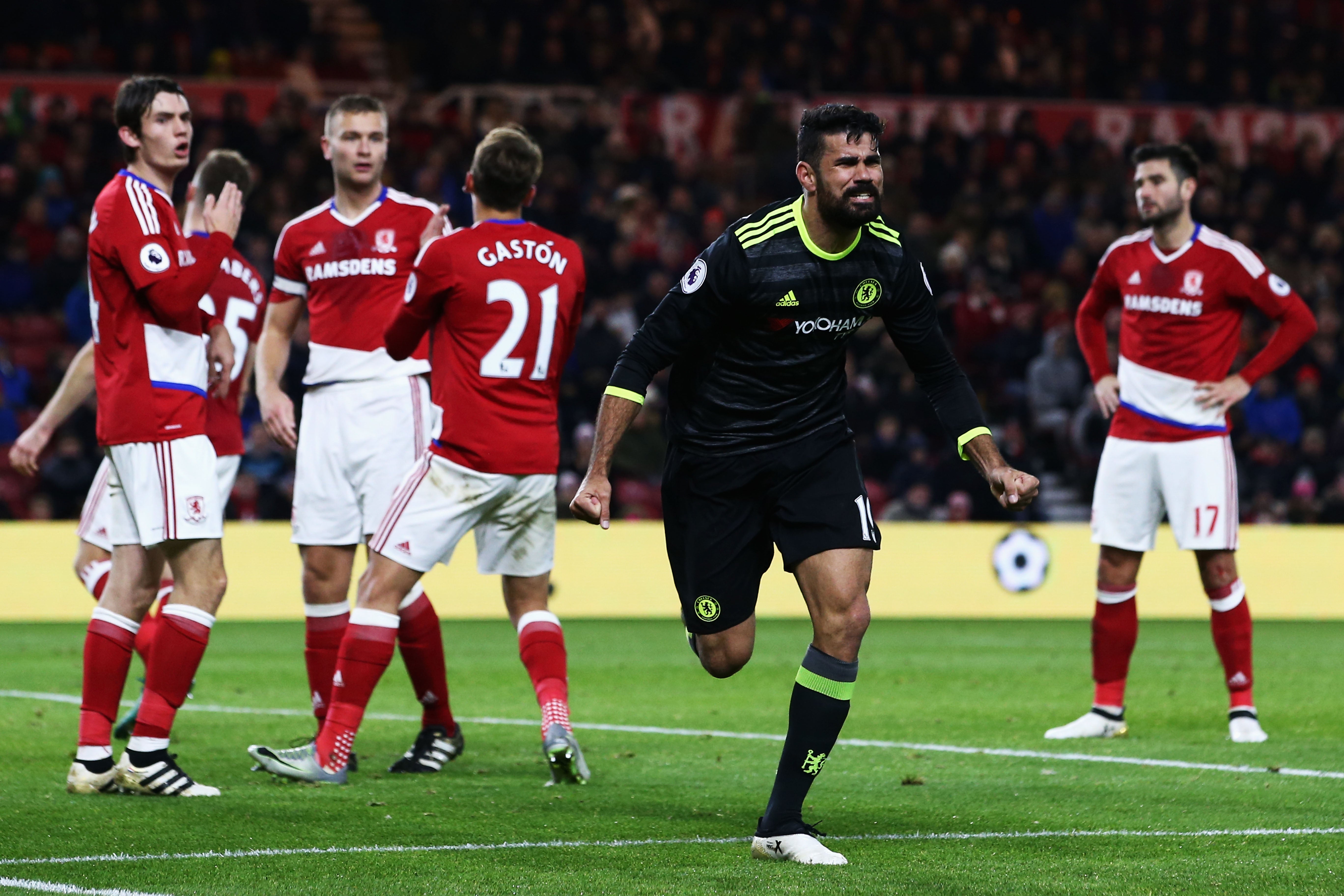Diego Costa da al Chelsea la victoria ante el Middlesbrough y los 'blues' son líderes Diego Costa da al Chelsea la victoria ante el Middlesbrough y los 'blues' son líderes