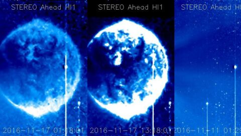 Imagen del OVNI capturado por el sat&eacute;lite de la NASA