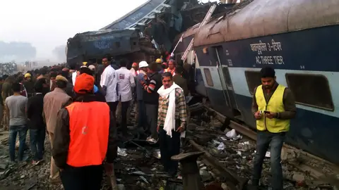 Accidente ferroviario en la India Accidente ferroviario en la India