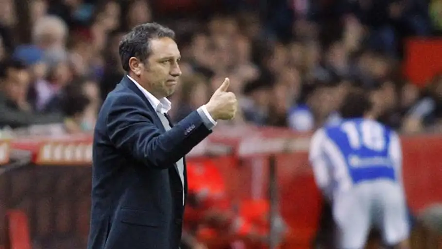 El entrenador de la Real Sociedad, Eusebo Sacristán. El entrenador de la Real Sociedad, Eusebio Sacristán.