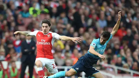 Héctor Bellerín, en un partido con el Arsenal. Héctor Bellerín, en un partido con el Arsenal.