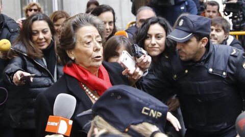 Rita Barber&aacute; a la salida del Tribunal Supremo