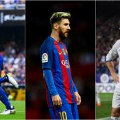 La lucha por el Pichichi, entre Suárez, Messi y Cristiano
