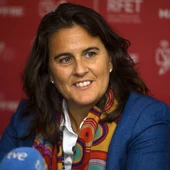 Conchita Martínez, en una rueda de prensa Conchita Martínez, en una rueda de prensa
