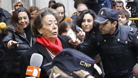 Rita Barber&aacute; a su salida del Tribunal Supremo